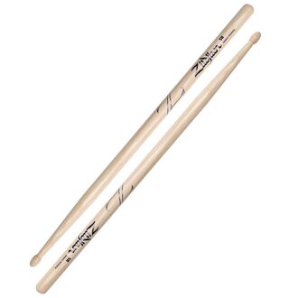 Zildjian 5B Drumsticks Hickory Natural Finish Wood Oval Tip