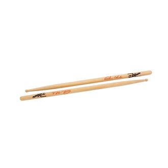 Zildjian Dennis Chambers Artist Series Drumsticks Hickory Natural Finish Wood Round Tip