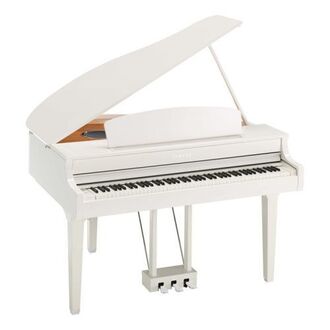 Yamaha Clavinova CLP695GPWH Digital Grand Piano Polished White w/Bench