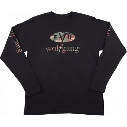Evh® Wolfgang® Camo Long Sleeve T-shirt, Black, L