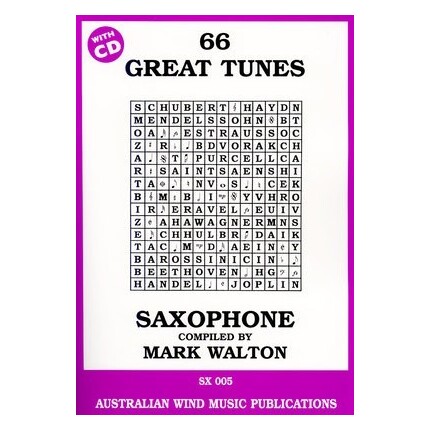 66 Great Tunes Tenor Saxophone Bk/CD