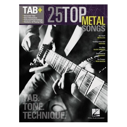 25 Top Metal Songs Guitar Tab Plus