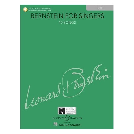 Bernstein For Singers Tenor Bk/Online Audio