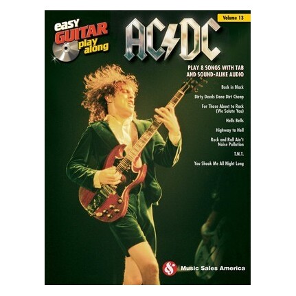 AC/DC Easy Guitar Play-Along Vol 13 Bk/Online Audio