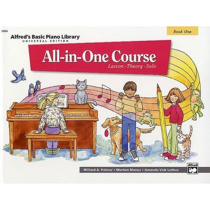 Alfred's Basic Piano All-in-One Course Book 1