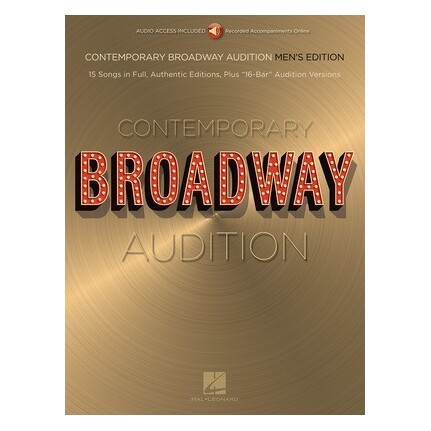 Contemporary Broadway Audition Men Bk/Online Audio
