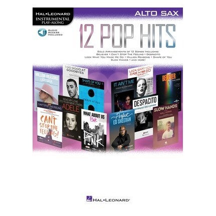 12 Pop Hits Alto Saxophone Bk/Online Audio