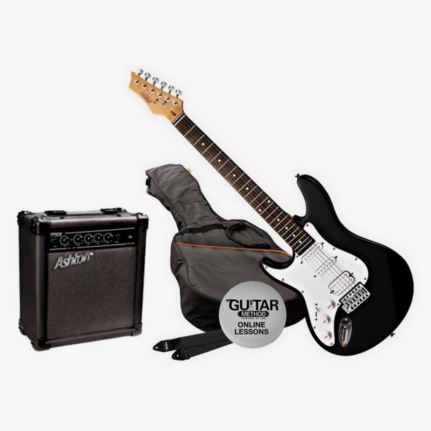 Ashton SPAG232LBK Left-Hand Electric Guitar Pack Black