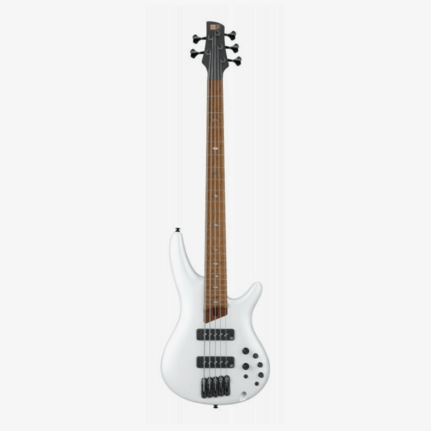Ibanez SR1105B PWM 5-String Bass Guitar Pearl White Matte w/Bag