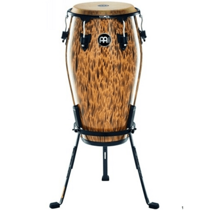 Meinl Percussion 11 Quinto Incl. Steely Ii Stand Leopard Burl MCC11LB