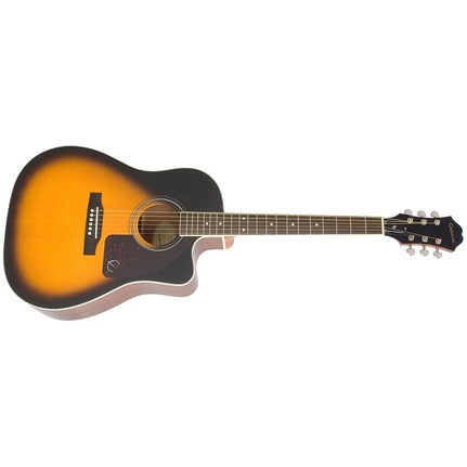 Epiphone AJ-220SCE Solid Top Acoustic-Electric Guitar Vintage Sunburst