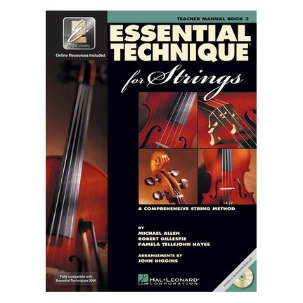 Essential Technique For Strings Teachers Manual Book 3 with CD