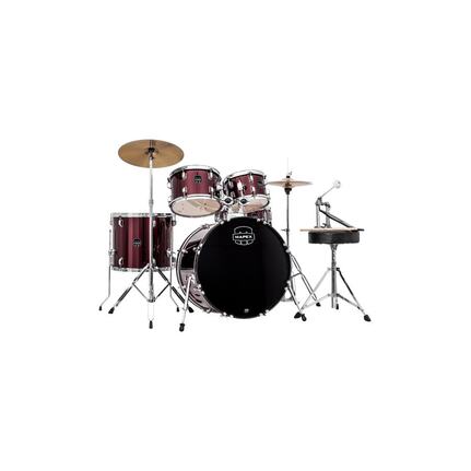 Mapex Prodigy Starter 5-Piece Drum Kit W/Hardware And Meinl Cymbal Pack - Red