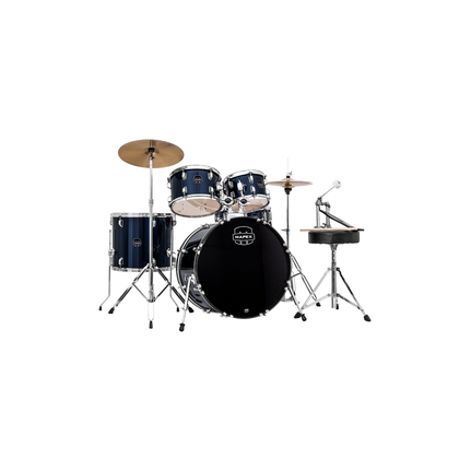 Mapex Prodigy Starter 5-Piece Drum Kit W/Hardware And Meinl Cymbal Pack - Blue