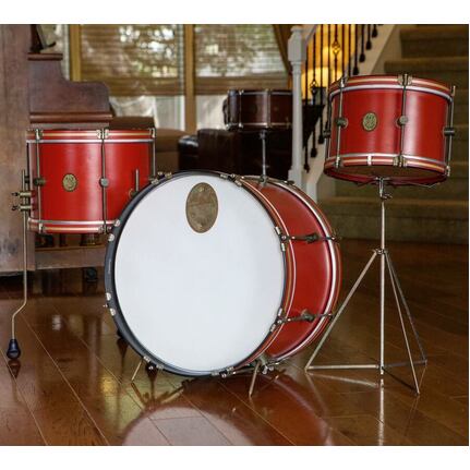 A&F Drum Co Club Mahogany 4pc Drum Kit - Antique Red (PRE ORDER)