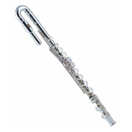 J.Michael FLU450S Flute (C) 2-Head Joints Silver Plated Finish