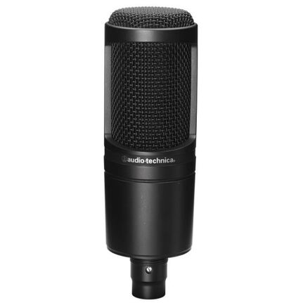 Audio Technica AT2020 Large Diaphragm Cardioid Condenser Microphone - Black