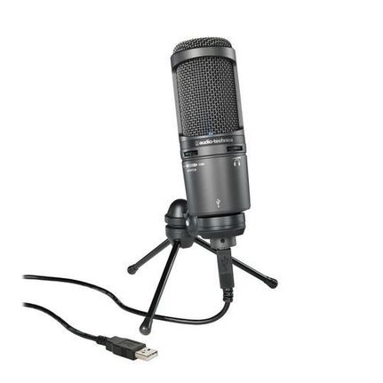 Audio Technica AT2020USB+ Condenser Microphone - Black