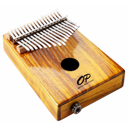 Opus Percussion EK17CKE 17-Key Koa Wood Kalimba w/Pickup Natural Gloss