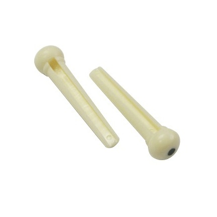 DR Parts GP312I Bridge Pin Set Plastic Ivory w/Black Dot Pack of 6