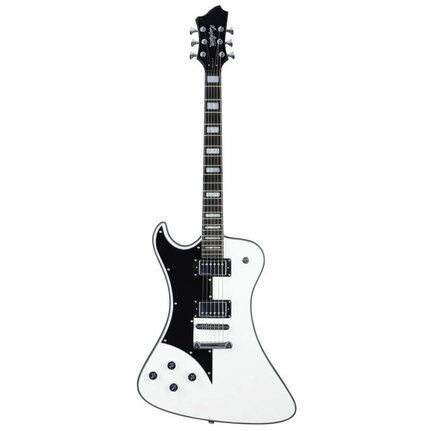 Hagstrom Left-Handed Fantomen Electric Guitar in White Gloss