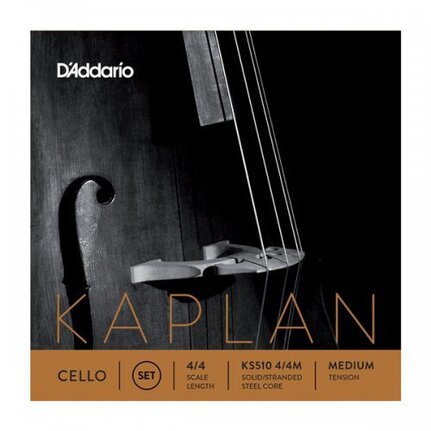 D'Addario Kaplan Cello String Set, 4/4 Scale, Medium Tension