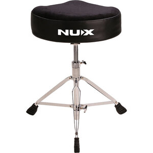 NU-X Double Braced Motostyle Drum Throne In Black