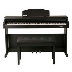 NU-X WK520 88-Key Digital Upright Piano with Slide-Top and Bench