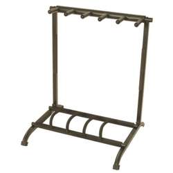 On Stage Osgs7561 Foldable Multi Guitar Rack Stand Holds 5-Instruments Black