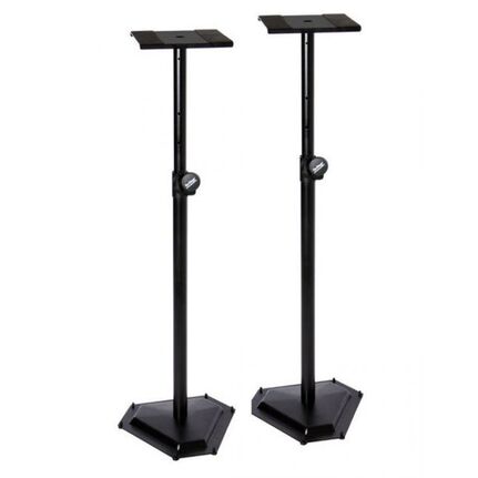 On Stage OSSMS6600P Pair Of Near-Field Studio Monitor Stands With Weighted Hex Base