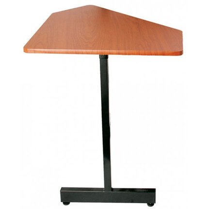 Onstage Workstation Add-On Corner Accessory Table In Rosewood 