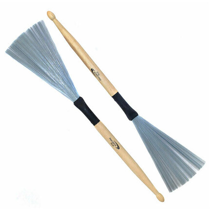 Percussion Plus Wire Drum Brushes with 5A Stick Ends (Pair)