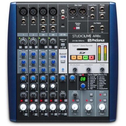 PreSonus StudioLive AR8c 8-Channel Stereo Mixer
