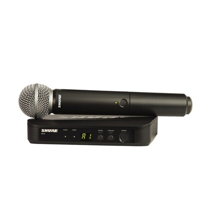 Shure BLX 24S58K14 Handheld SM58 Vocal Microphone Digital Wireless System (K14: 614-638MHz)