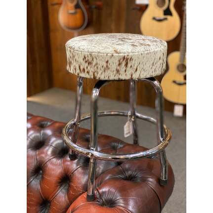Cow Hide Leather Tall Guitar Stool