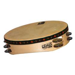 Toca 10" Wood Tambourine With Head & Double Row T1010H