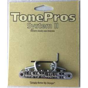 Tonepros Replacement Abr-1 Tune-O-Matic - Chrome (Notched Saddles)