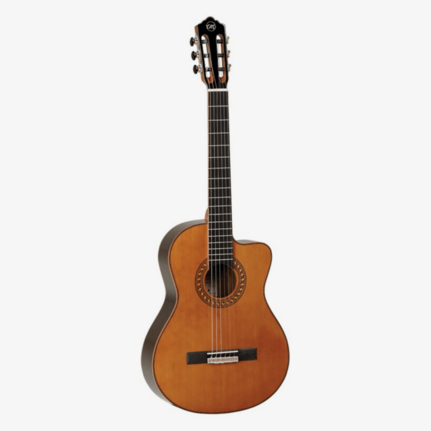 Tanglewood TWEMDC5 Enredo Madera Dominar Solid Cedar Top Classical Cutaway/Electric Guitar