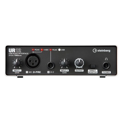 Steinberg UR12 2 x 2 USB 2.0 Recording audio interface with 1 x D-PRE-Amp